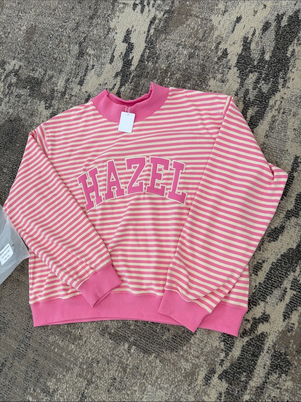 NWT Hazel Boutique Striped Sweatshirt